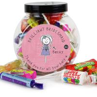 Personalised Purple Ronnie Female 250g Wedding Sweet Jar Extra Image 1 Preview